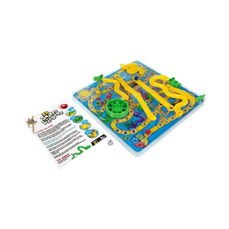 3D Snakes & Ladders Board Game