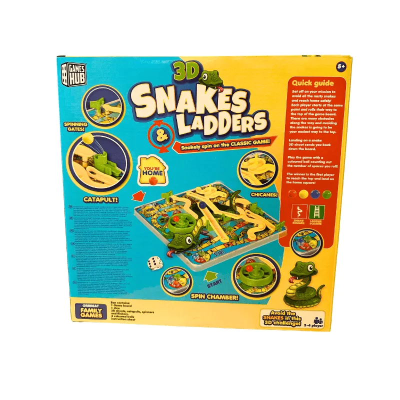 3D Snakes & Ladders Board Game