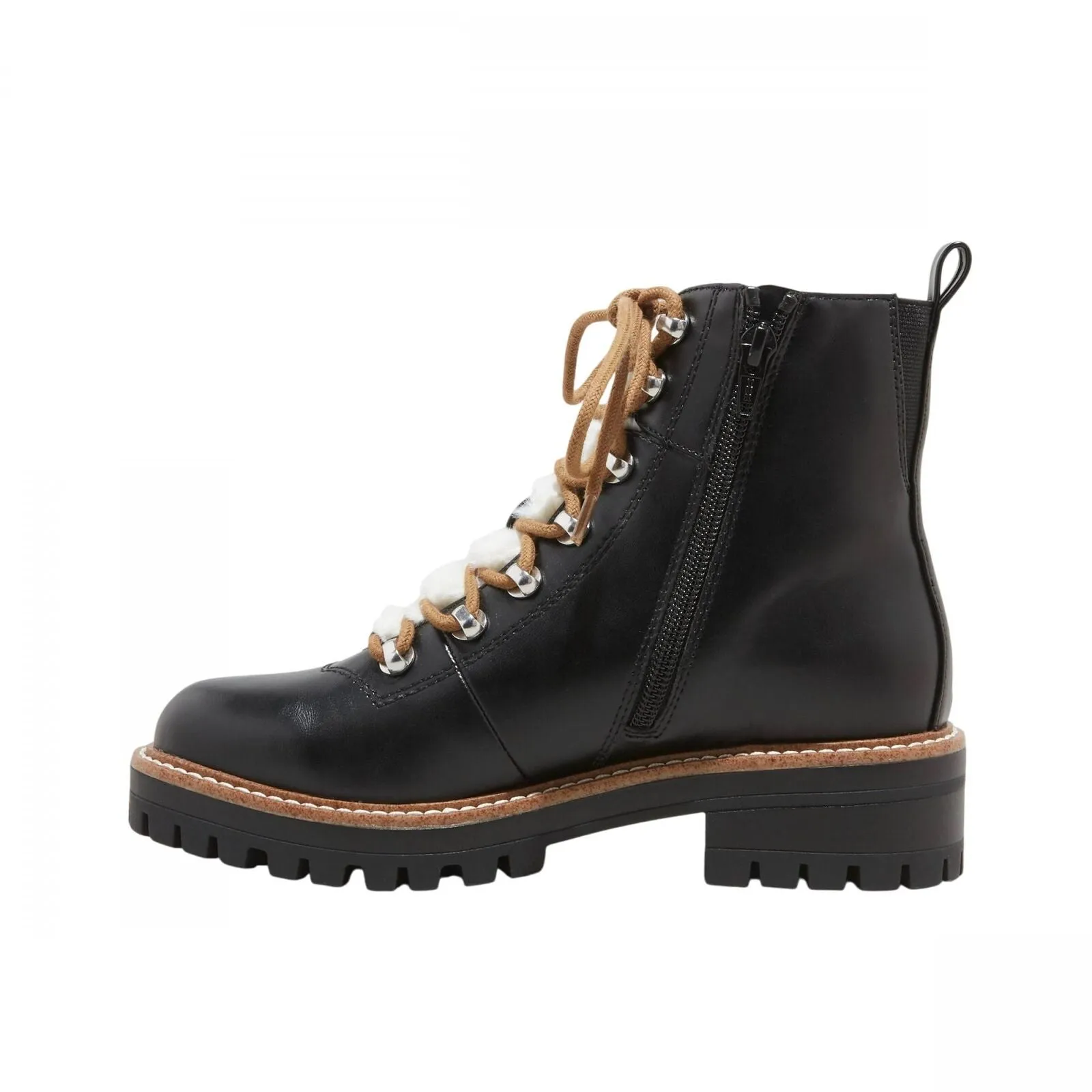 A New Day Womens Leighton Hiking Boots with Memory Foam Insole Black 12M