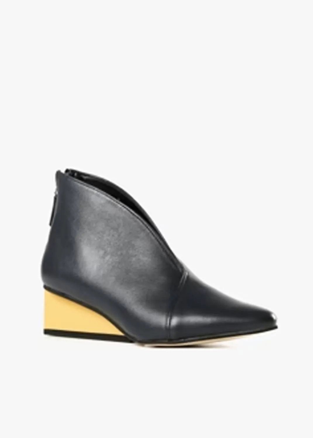 All Black - Women's Square Wedge Shootie