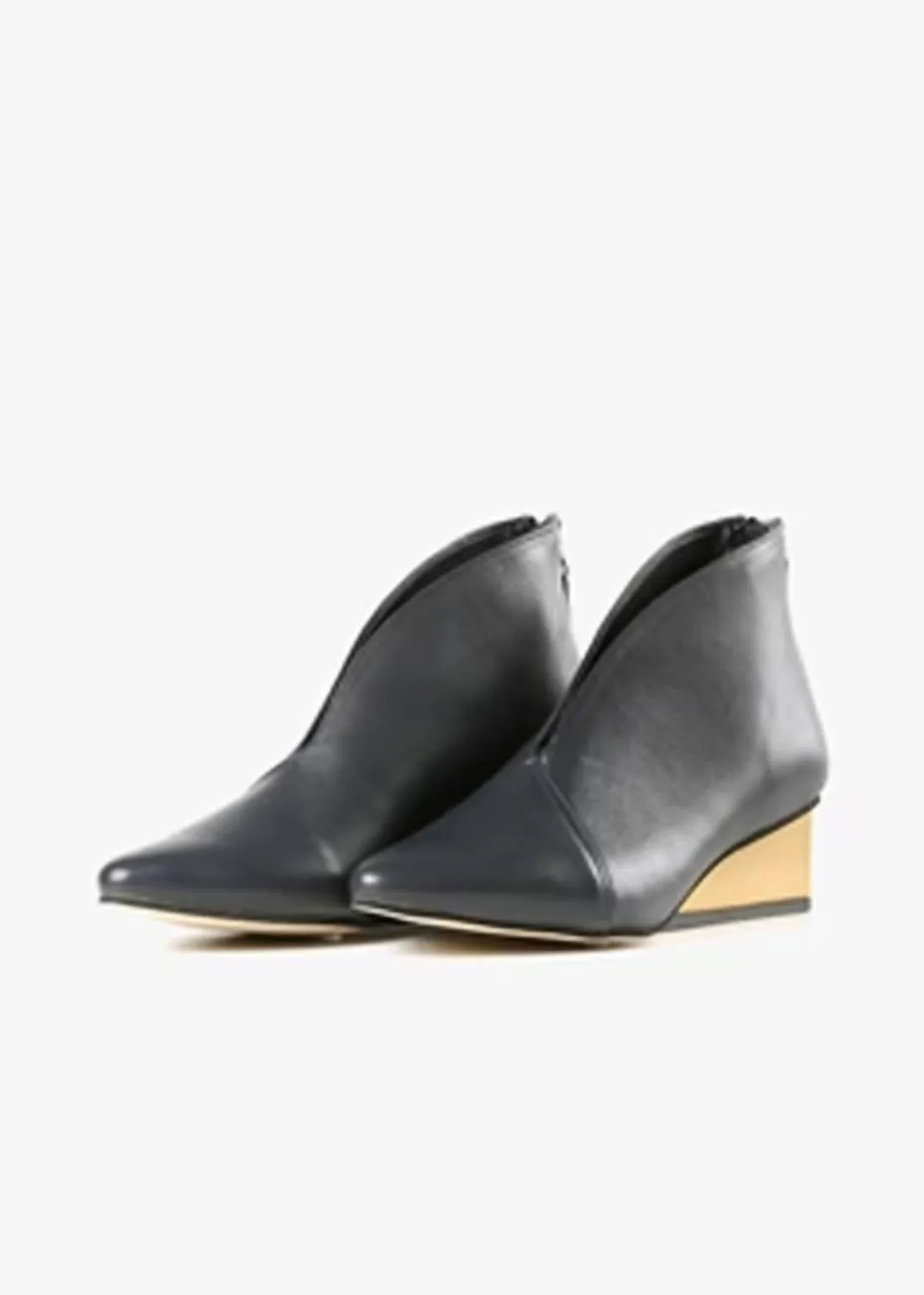 All Black - Women's Square Wedge Shootie