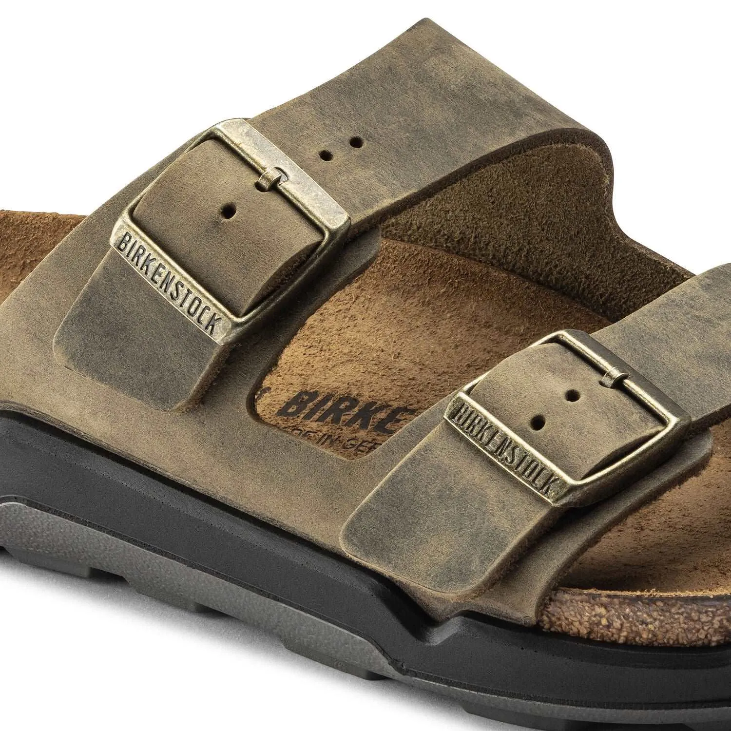 Birkenstock Arizona Ct Sport Sandals Women’s Oiled Nubuck Faded Khaki