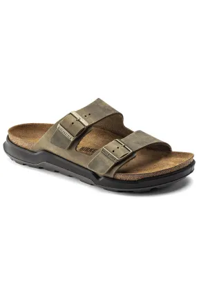 Birkenstock Arizona Ct Sport Sandals Women’s Oiled Nubuck Faded Khaki