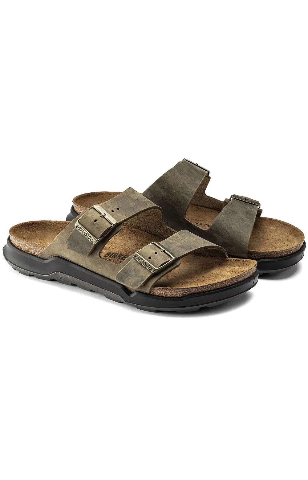 Birkenstock Arizona Ct Sport Sandals Women’s Oiled Nubuck Faded Khaki