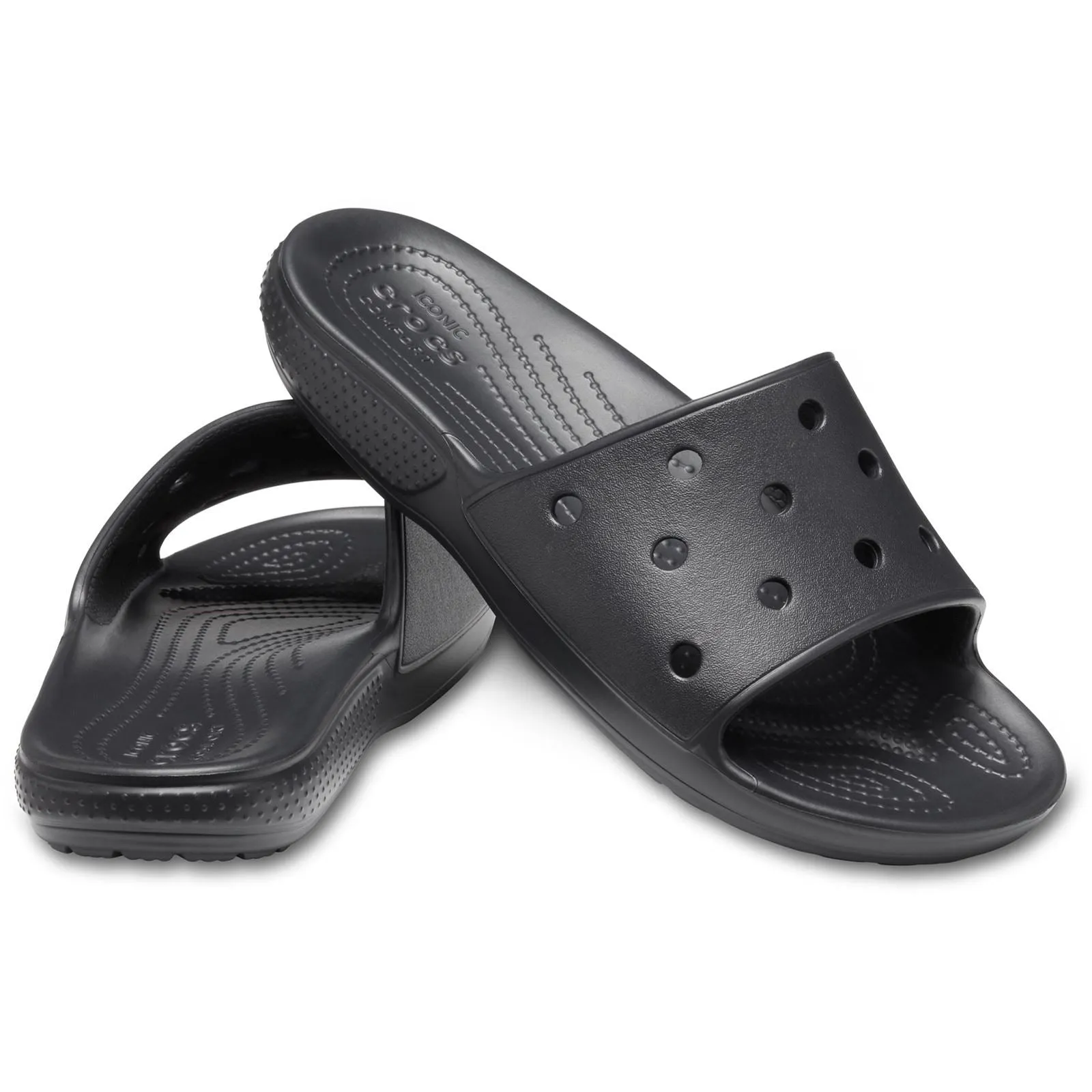 Crocs Unisex's Adult Classic Slide Sandal in 3 Colours, Sizes 3 to 12