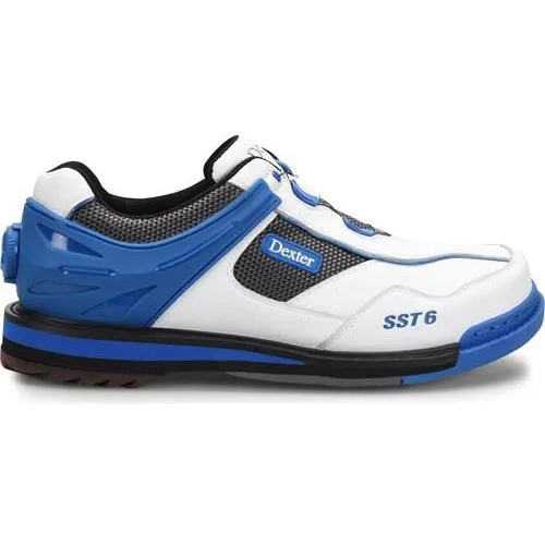 Dexter Mens SST 6 Hybrid BOA Right Hand Bowling Shoes White/Blue
