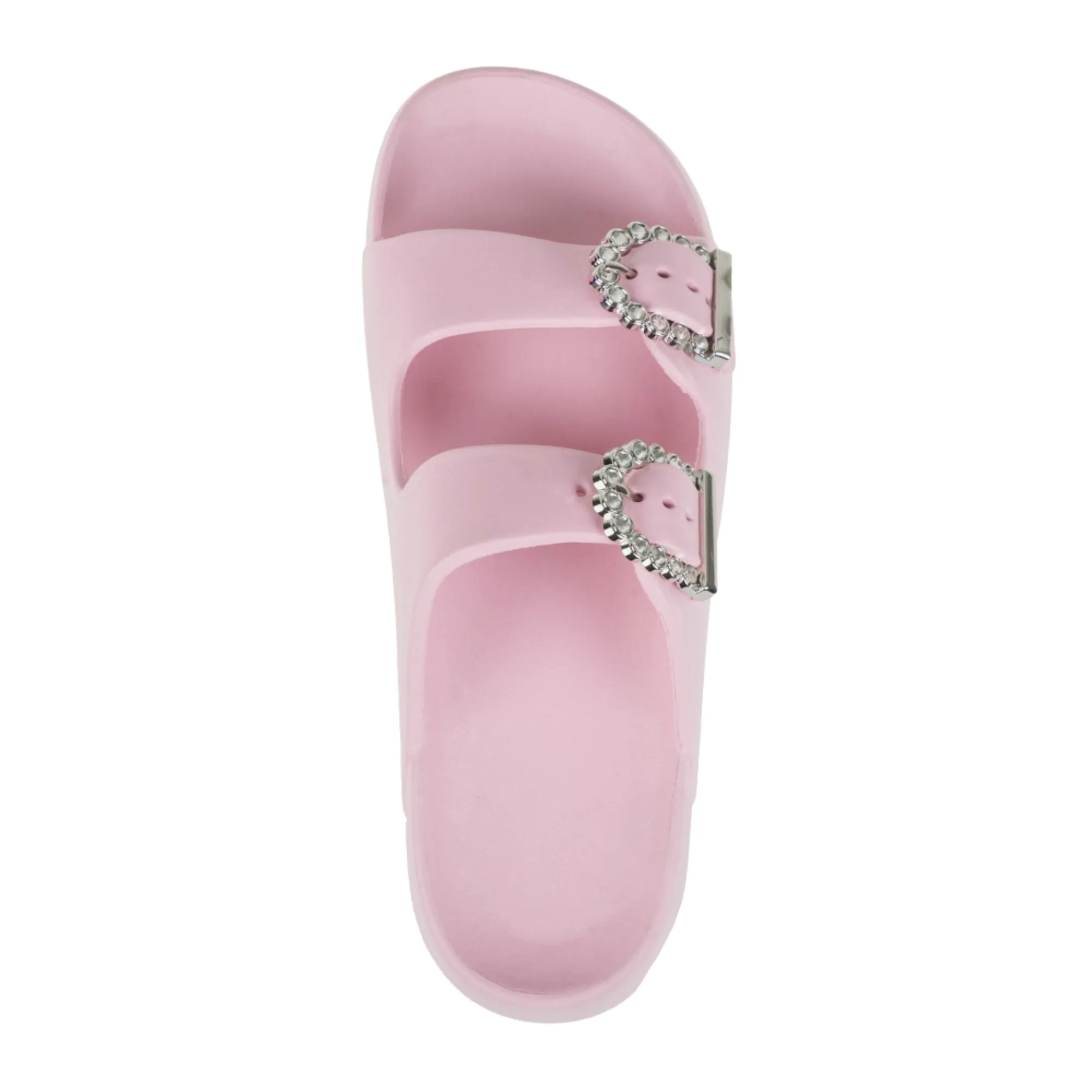Foamwalk Womens' Sandals - Comfortable Double Buckle Beach Slides, Everyday Women's Slide Sandals