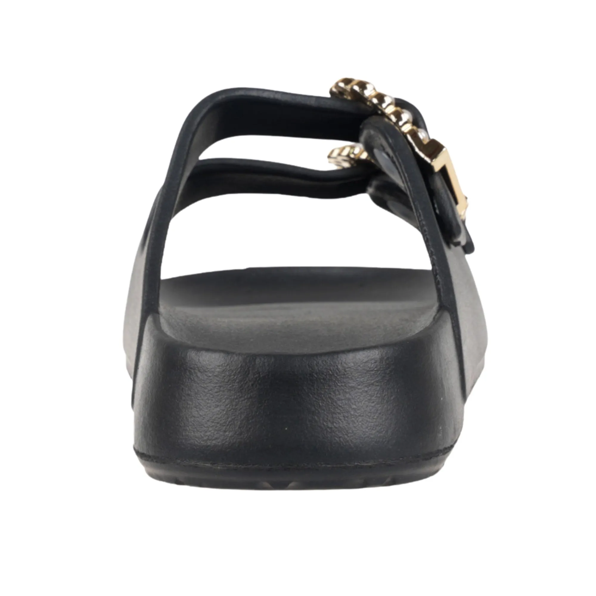 Foamwalk Womens' Sandals - Comfortable Double Buckle Beach Slides, Everyday Women's Slide Sandals