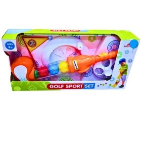 Golf Sport Set for Kids - Fun Outdoor Play & Early Golf Training | Perfect for Ages 3  | Colorful Toy Golf Club and Balls