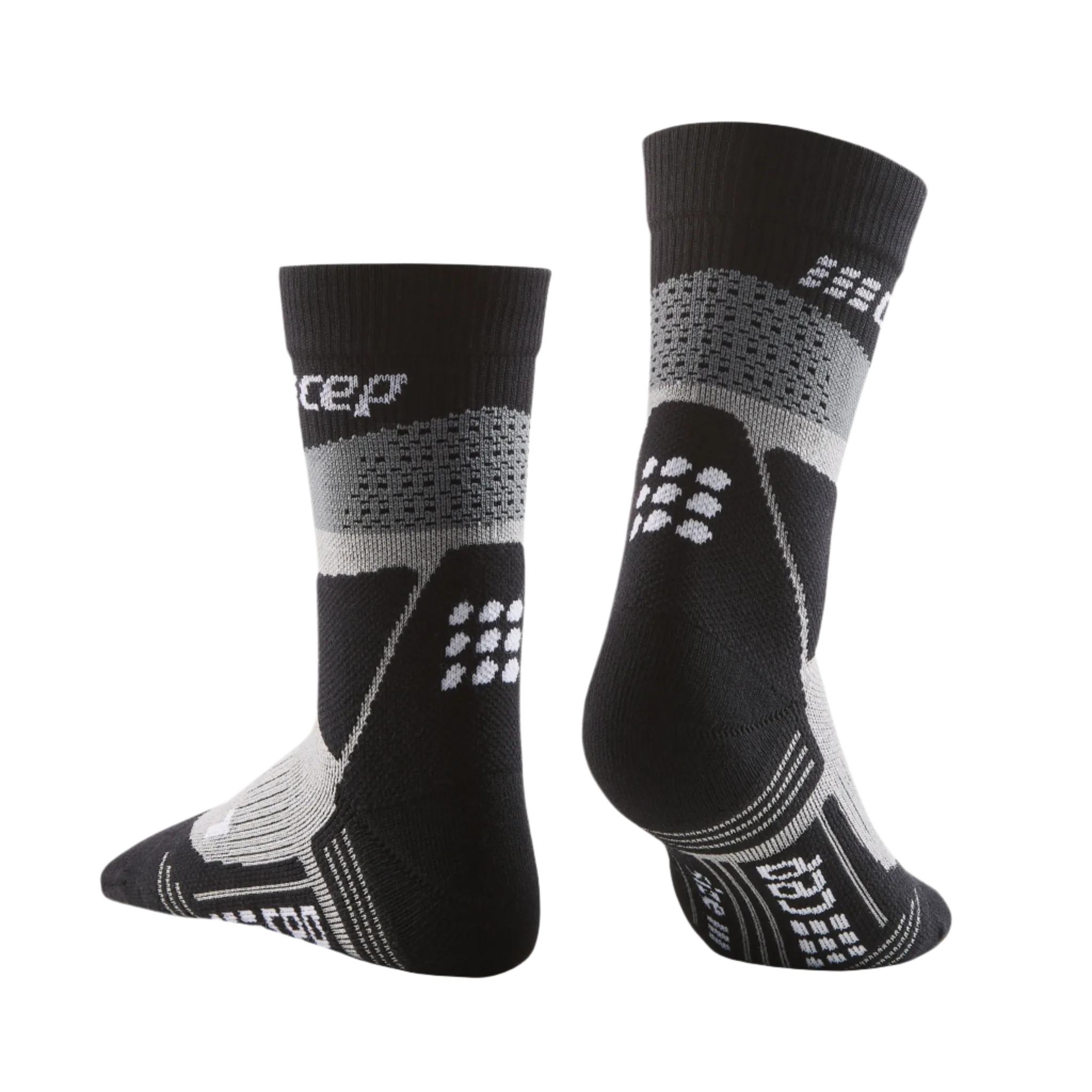 Hiking Max Cushion Mid Cut Compression Socks, Men