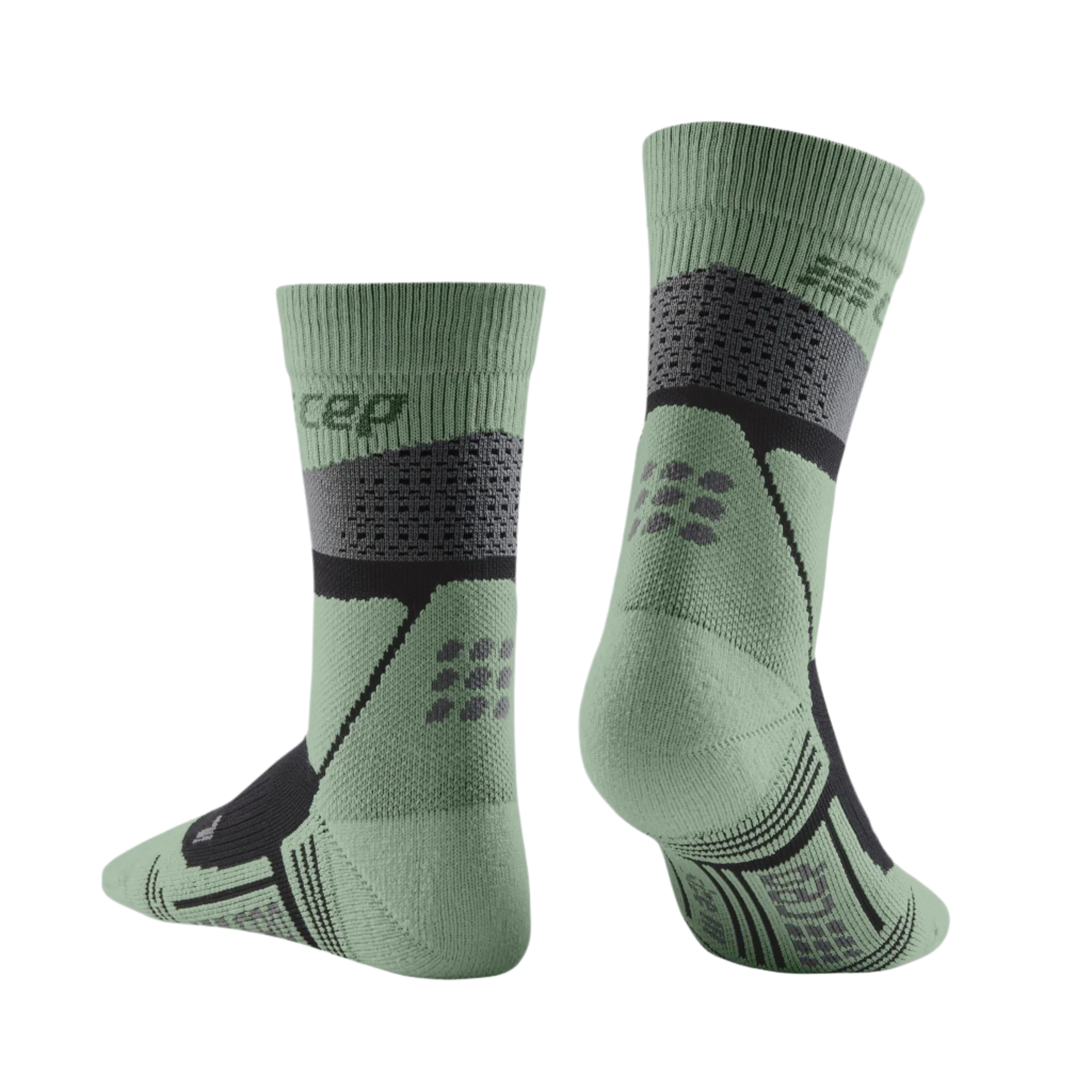 Hiking Max Cushion Mid Cut Compression Socks, Men