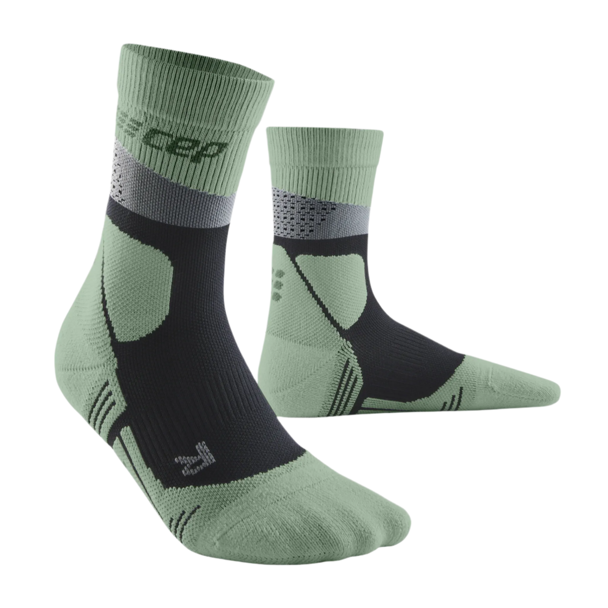 Hiking Max Cushion Mid Cut Compression Socks, Men