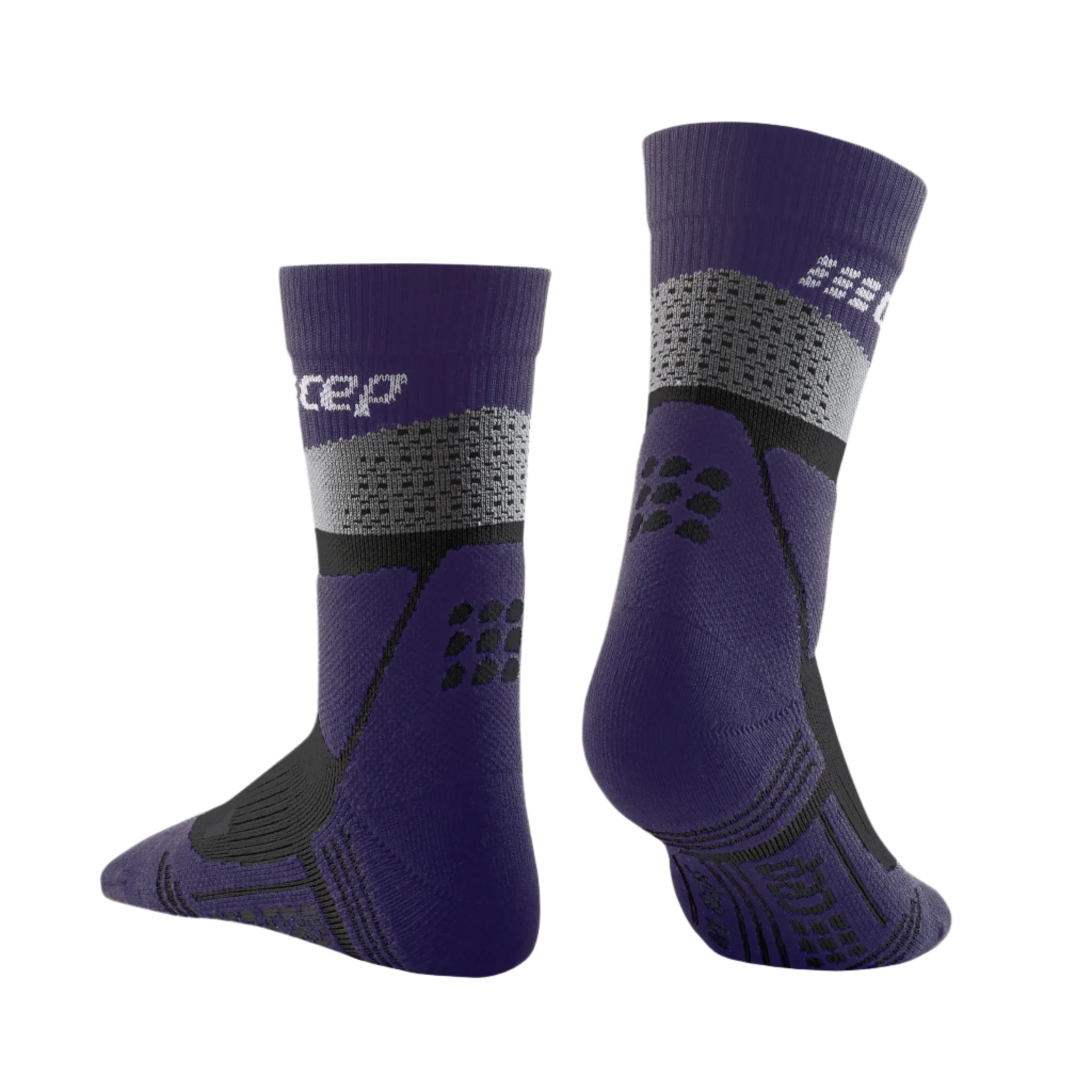 Hiking Max Cushion Mid Cut Compression Socks, Men