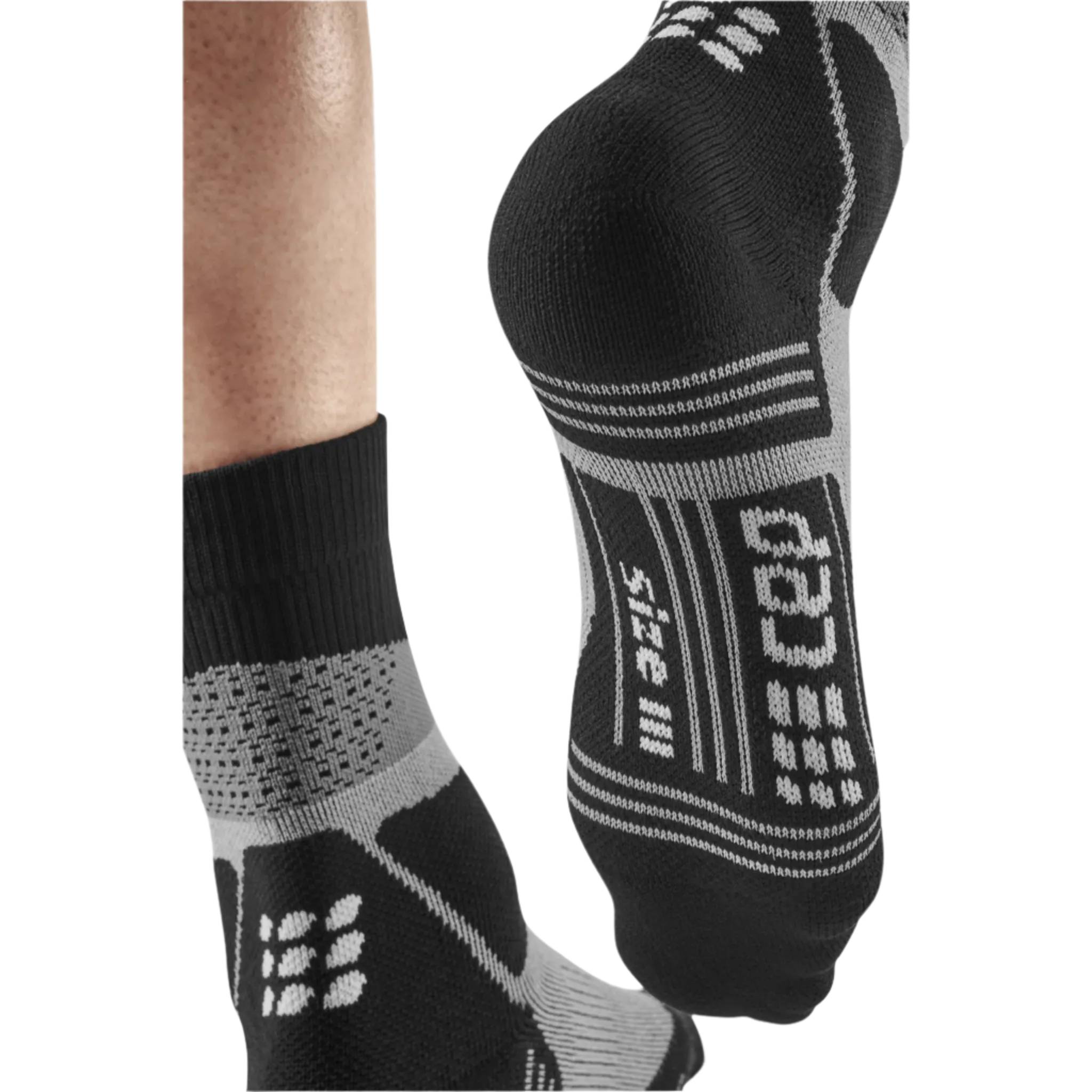 Hiking Max Cushion Mid Cut Compression Socks, Men