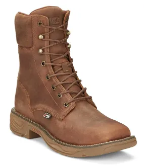 Justin Men's Rush 8 Inch WP Lace-Up Work