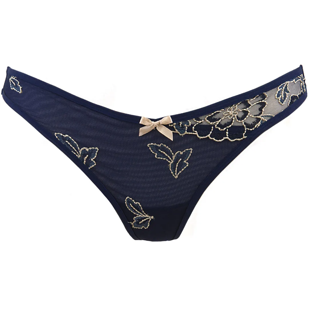 Low Cut Thong Panty Axami Blue Lagoon