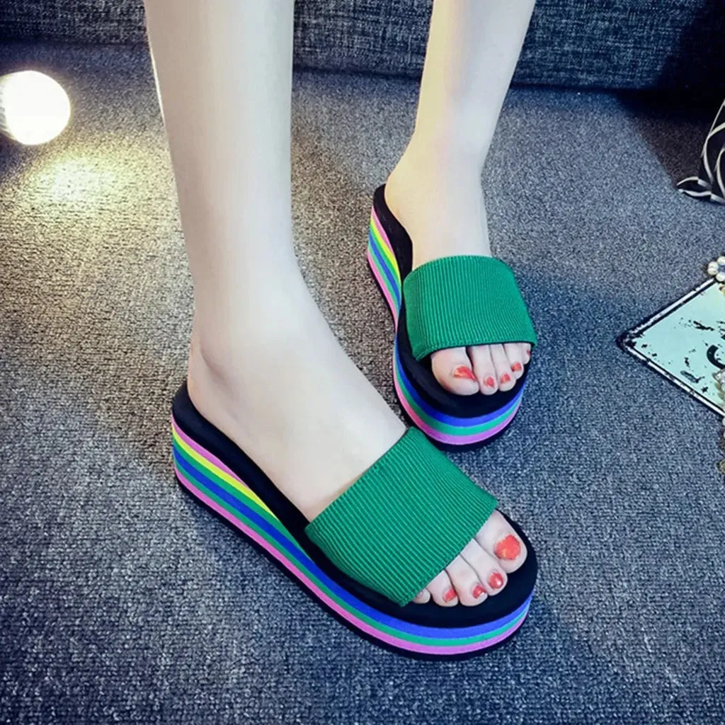 Luciana - Elevated Open Toe Wedge Sandals for Women