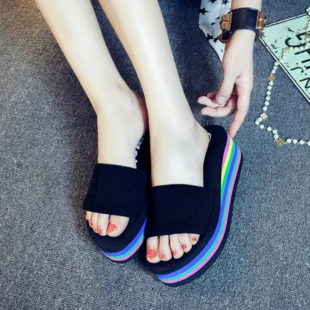 Luciana - Elevated Open Toe Wedge Sandals for Women