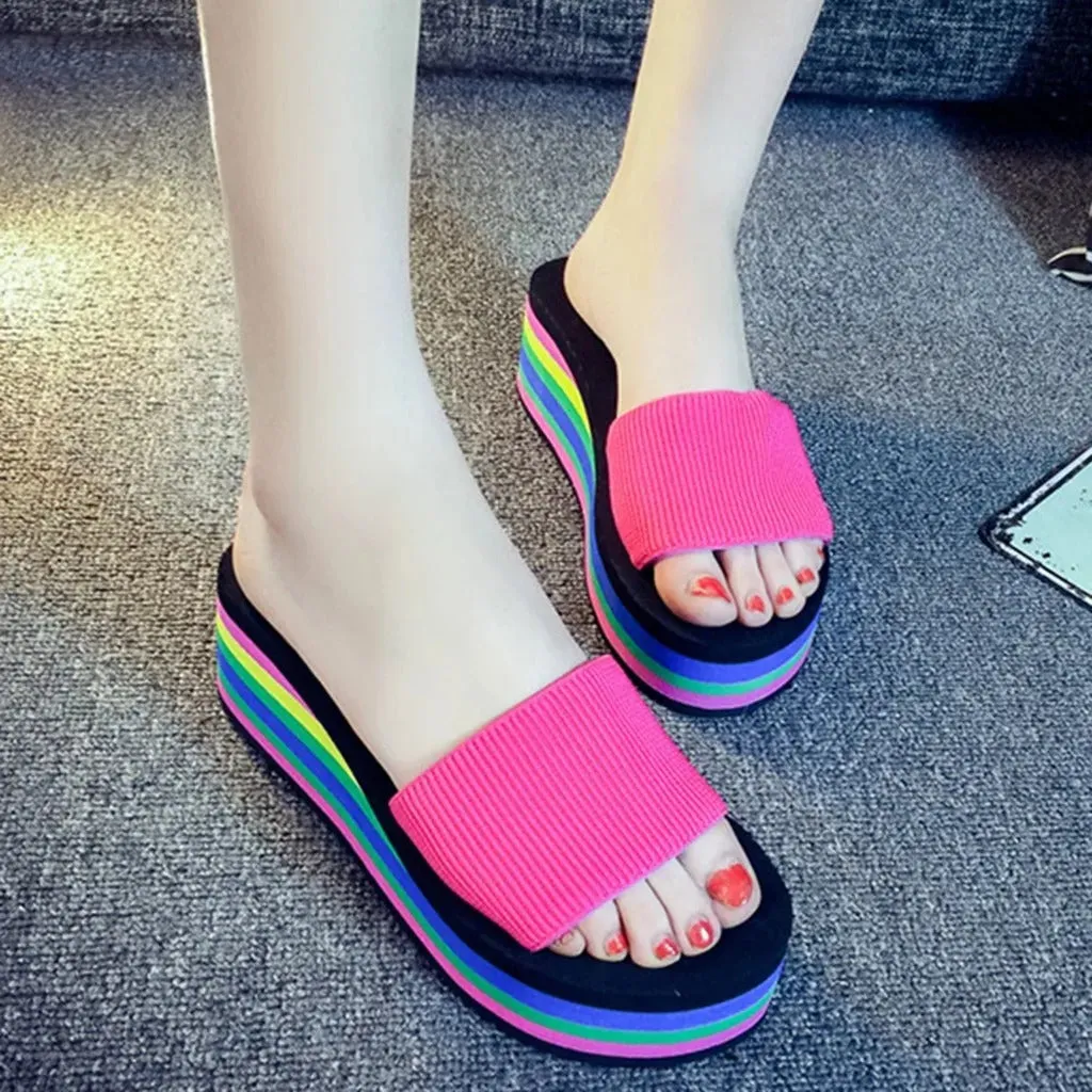 Luciana - Elevated Open Toe Wedge Sandals for Women