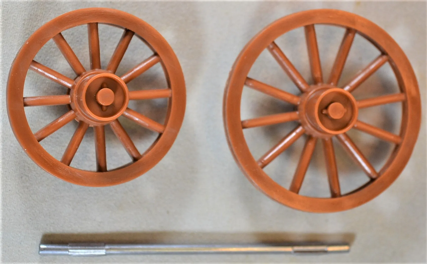 Marx Western Stagecoach Wagon Wheels Brown