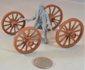 Marx Western Stagecoach Wagon Wheels Brown