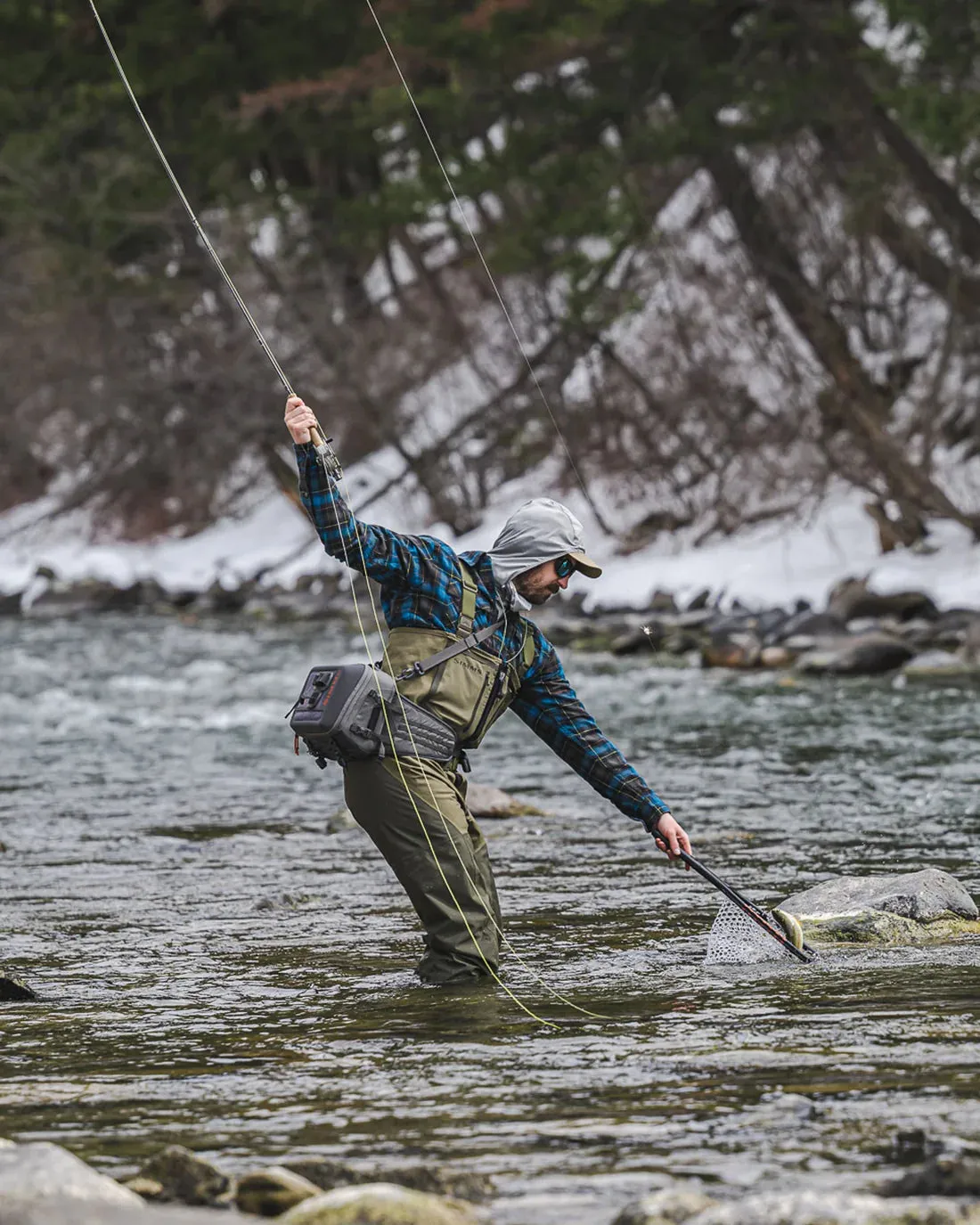 Simms M's Freestone Z Bootfoot Waders - Rubber Sole