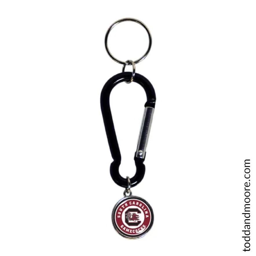 South Carolina Gamecocks Carabiner Charm Keychain