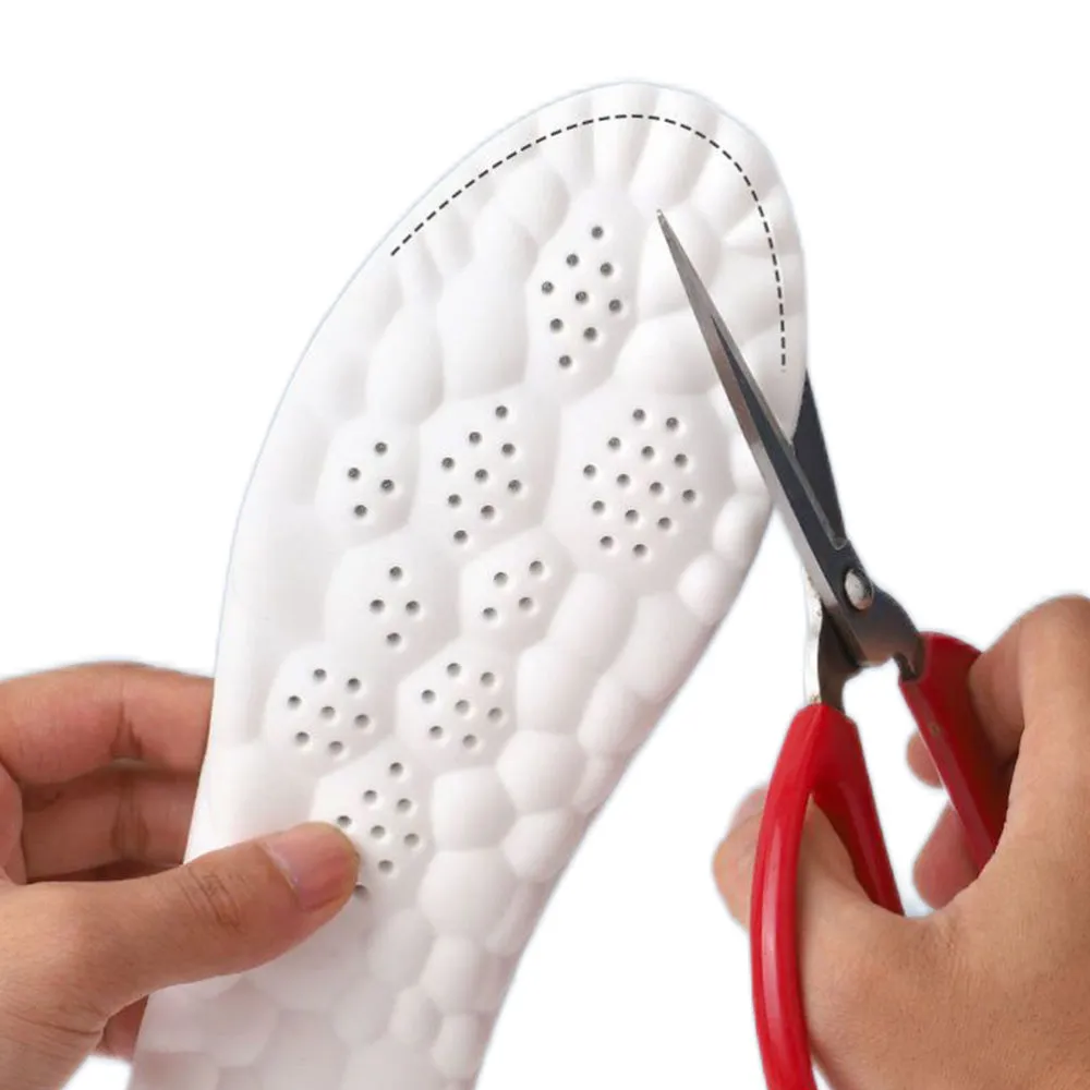 Two Pairs of 4D Shock Absorbing Pillow Insole Shoes Insole-3XL