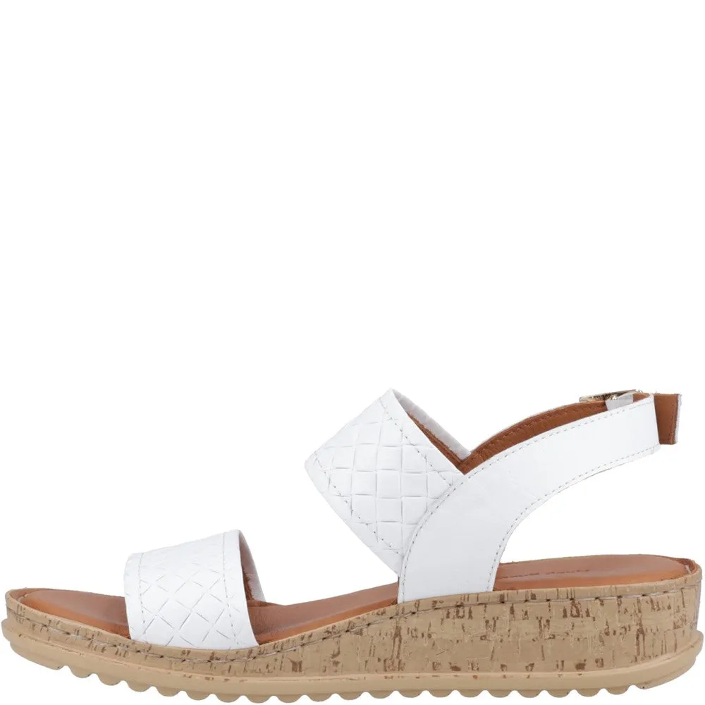 White Ebony Woven Sandals