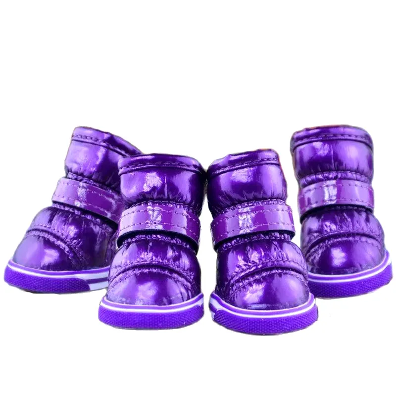 Winter Warm Fleece Puppy Pet Shoes