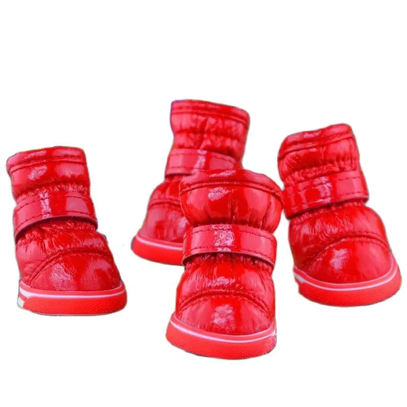 Winter Warm Fleece Puppy Pet Shoes