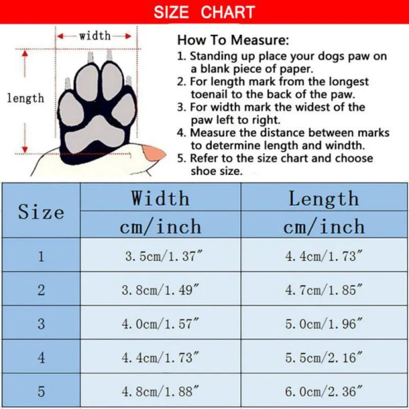 Winter Warm Fleece Puppy Pet Shoes