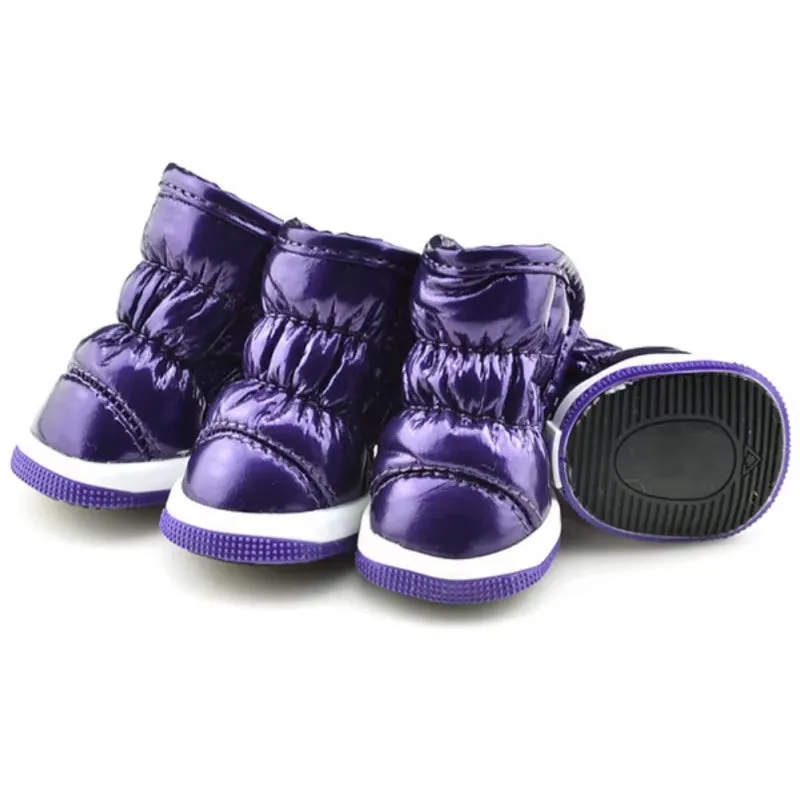 Winter Warm Fleece Puppy Pet Shoes