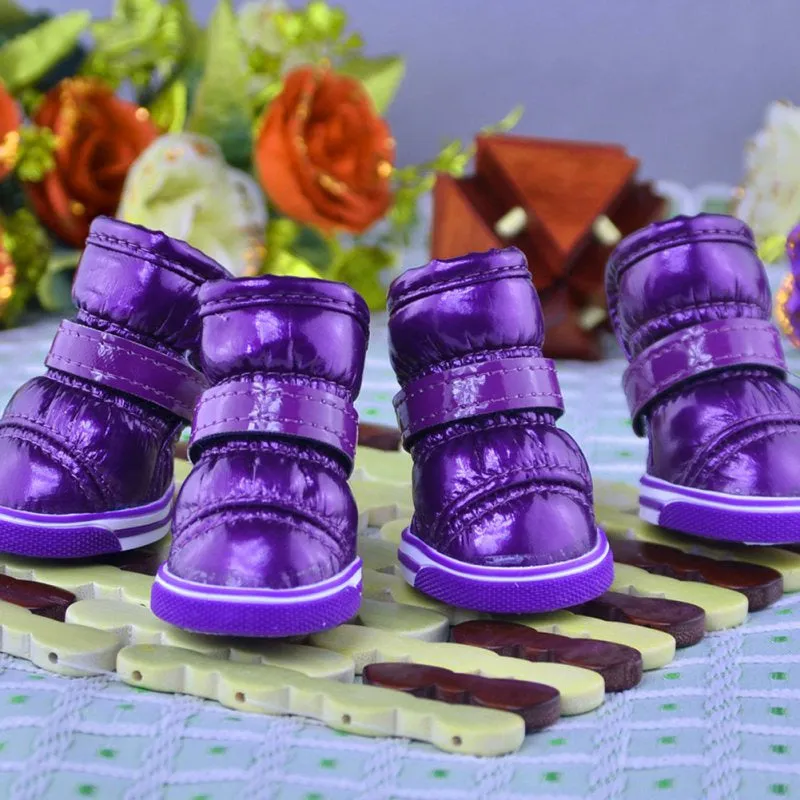 Winter Warm Fleece Puppy Pet Shoes