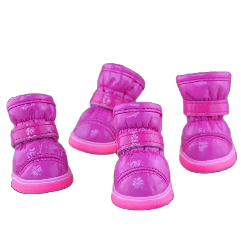 Winter Warm Fleece Puppy Pet Shoes