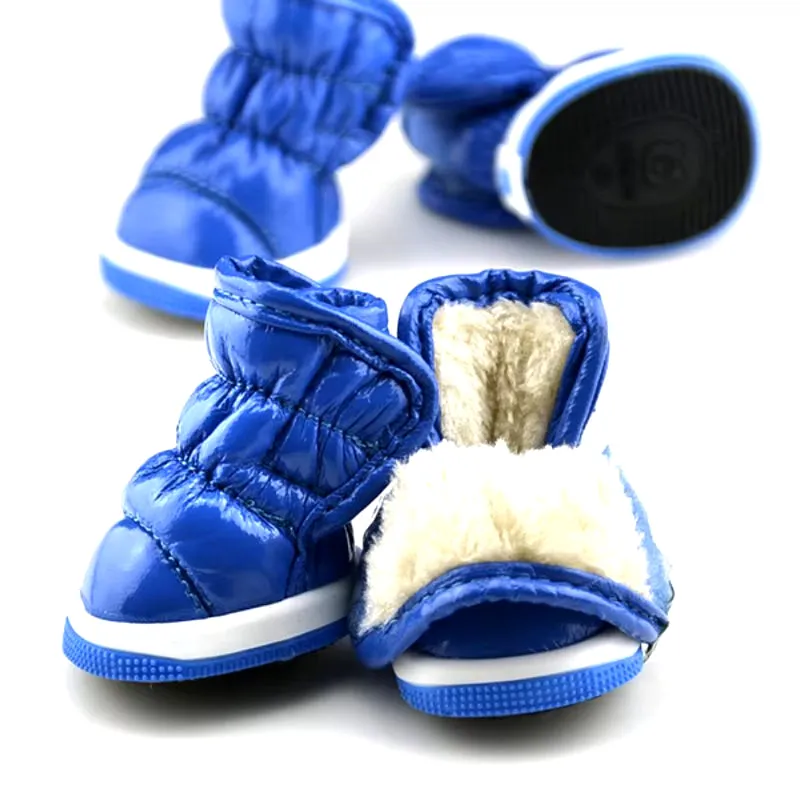 Winter Warm Fleece Puppy Pet Shoes