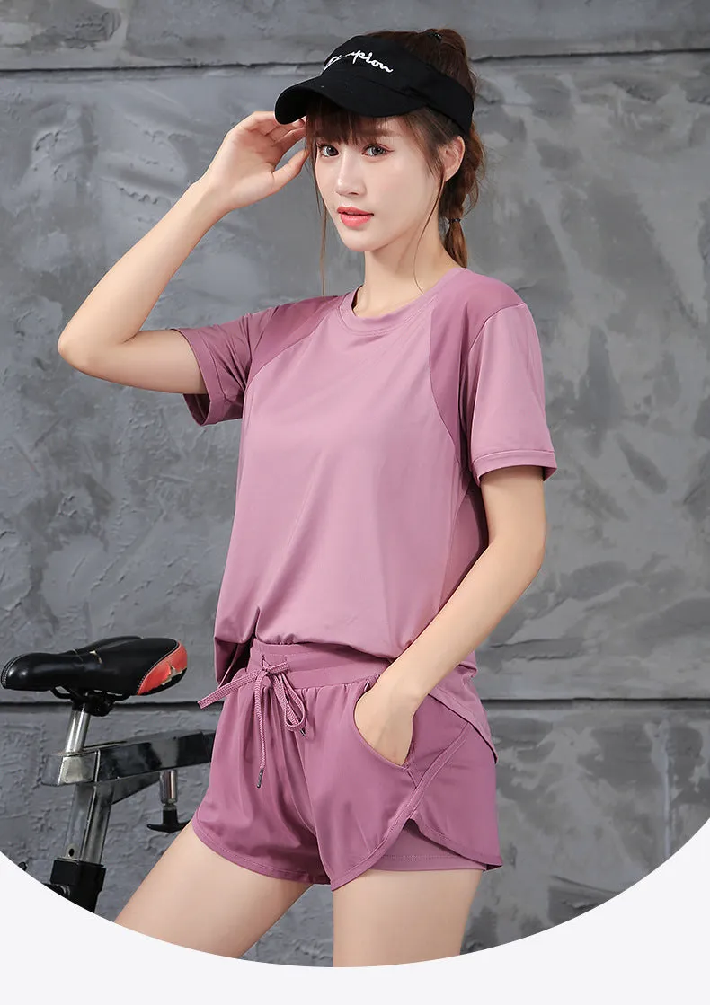 Yoga Sporty Sets Women Mesh Quick Dry Breathable Trendy Outdoor Activewear